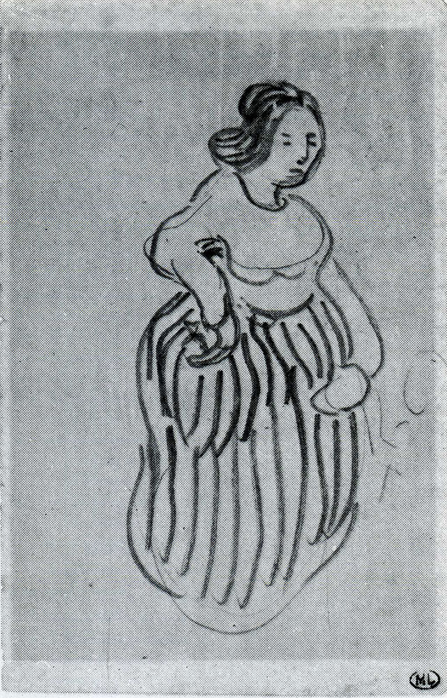 Vincent van Gogh - Woman with Striped Skirt