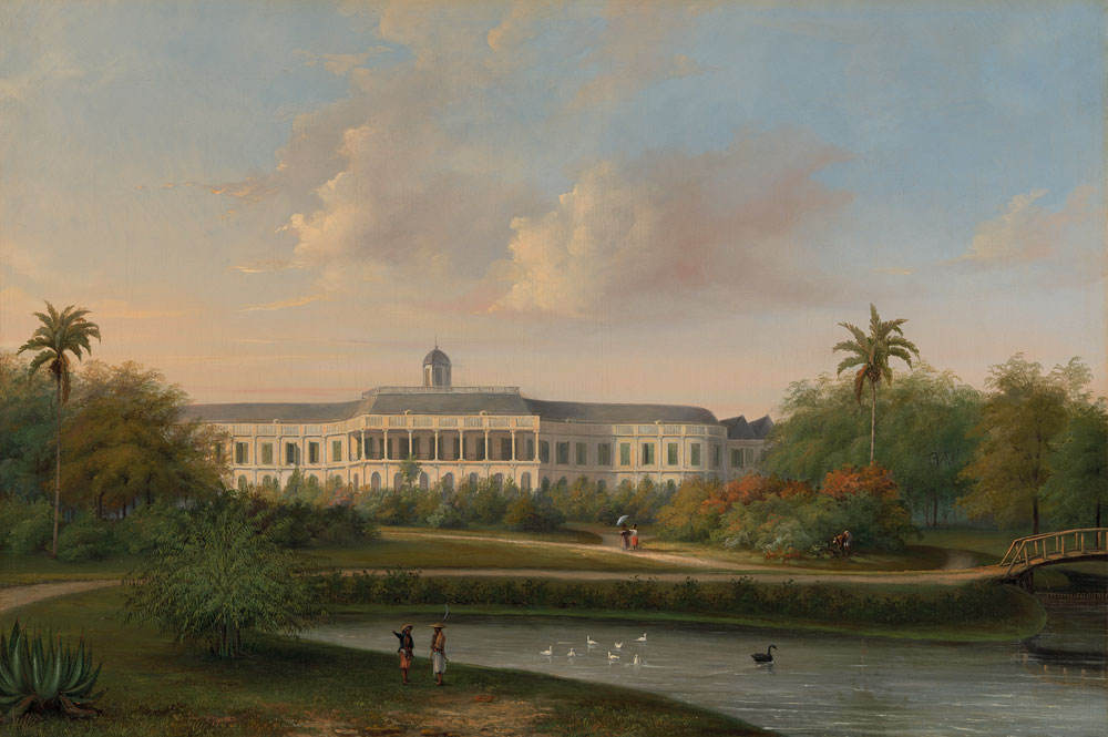 Willem Troost II - Rear View of Buitenzorg Palace before the Earthquake of 10 October 1834