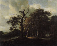 Jacob van Ruisdael Road through an Oak Wood