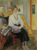 James Ensor Portrait of Augusta Boogaerts Seated