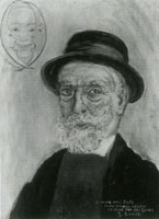James Ensor My Portrait in 1937 Beneath the Phases of the Moon
