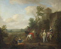 Karel van Falens A Hunting Party