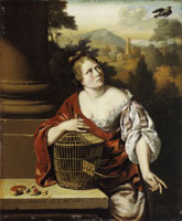 Willem van Mieris The Escaped Bird
