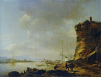 Nicolaes Berchem Italian River Landscape