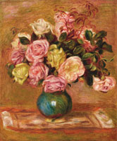Pierre-Auguste Renoir Bouquet of Roses in a Vase