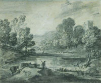 Thomas Gainsborough A Hilly Landscape