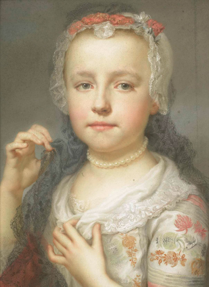 Anton Raphael Mengs - Portrait of a Young Girl, probably Julie Carlotta Mengs, sister of the Artist