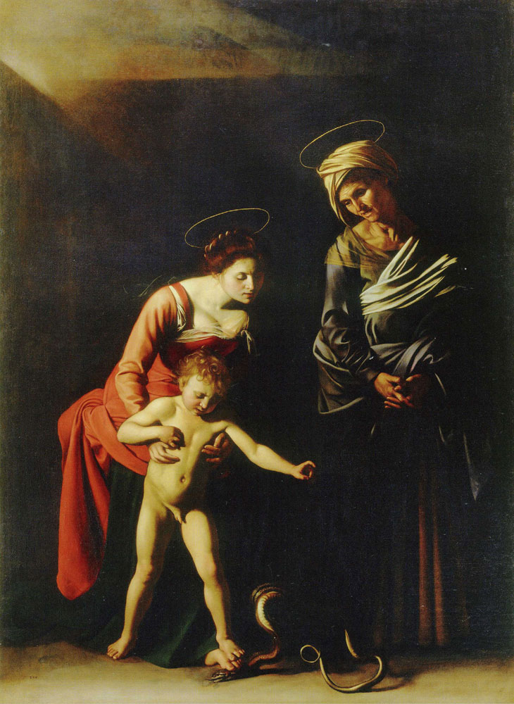 Caravaggio - Madonna and Child with St Anne - Madonna dei Palafrenieri