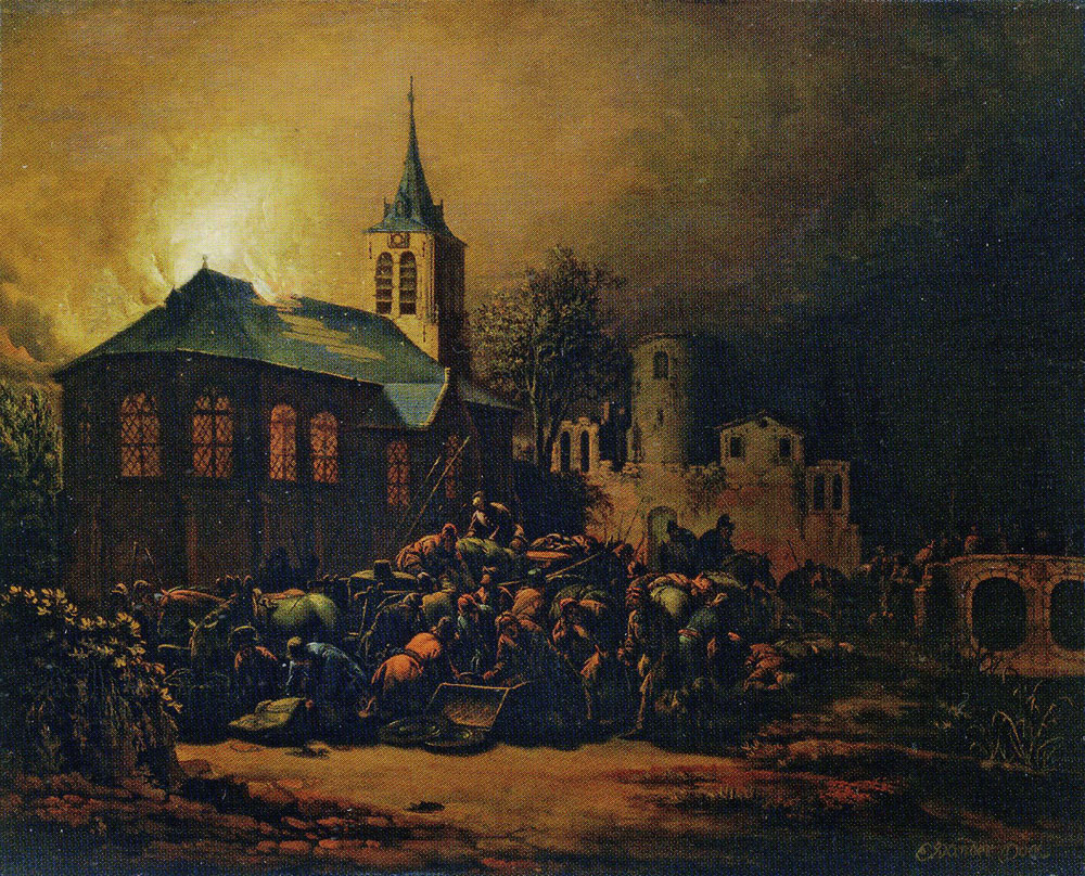 Egbert van der Poel - Fire at Night