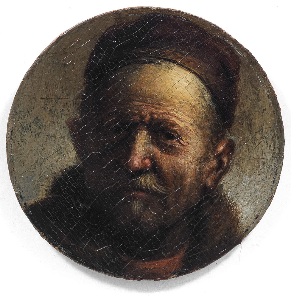 Follower of Rembrandt - Portrait of a bearded old man