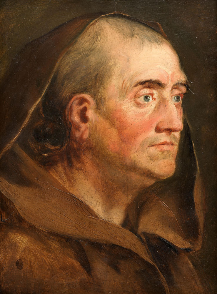 Flemish School - Study of a Franciscan monk