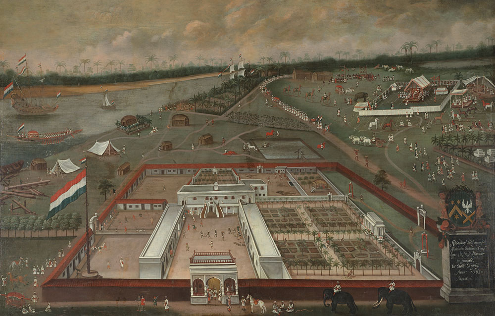 Hendrik van Schuylenburgh - The Trading Post of the Dutch East India Company in Hooghly, Bengal