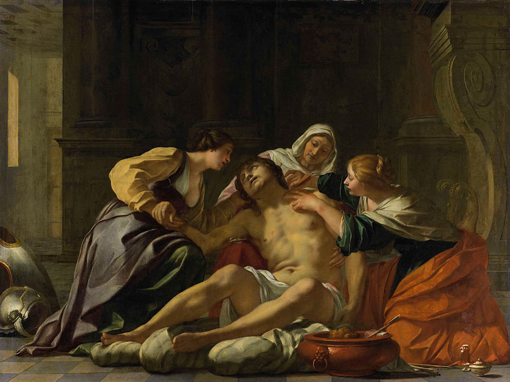 Jacques Blanchard - St Sebastian Nursed by Irene and her Helpers