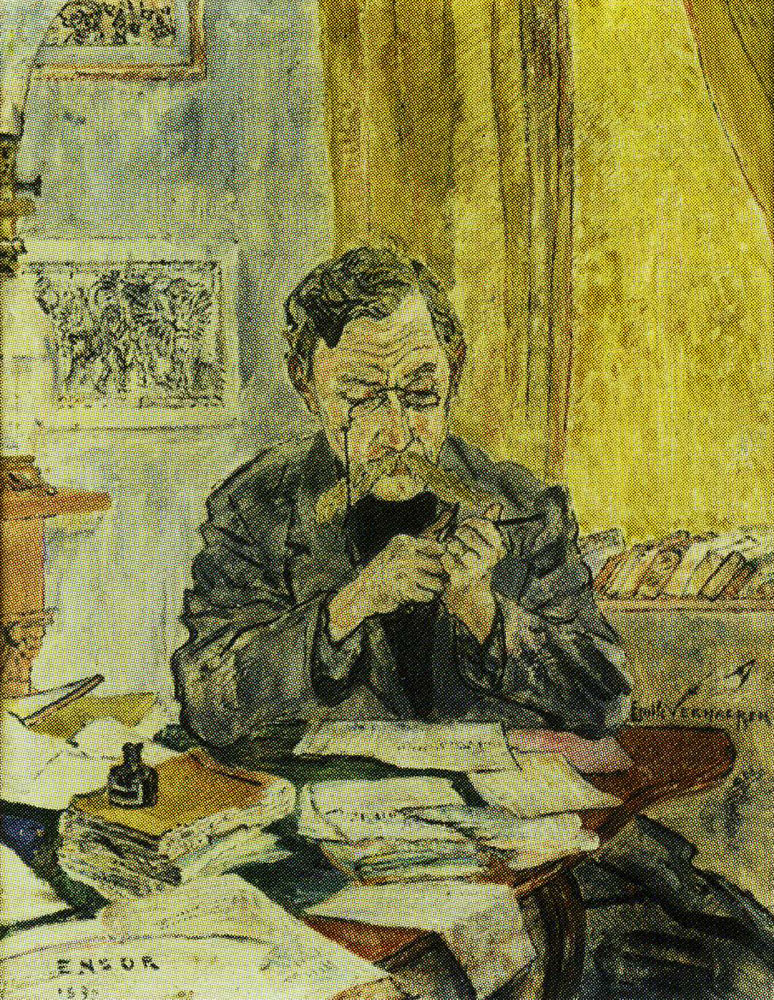 James Ensor - Portrait of Émile Verhaeren