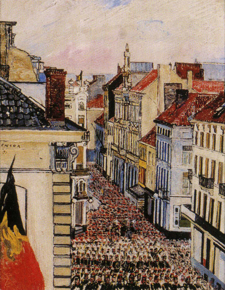 James Ensor - Music on the Rue de Flandre