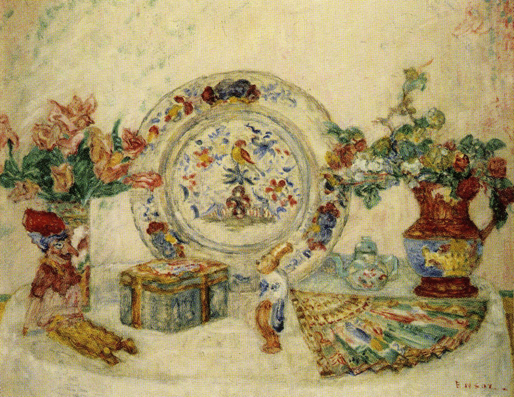 James Ensor - The Old China Plate