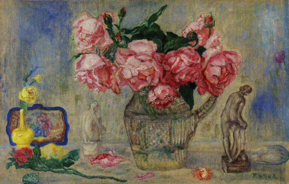 James Ensor - Roses and Tanagra Figures