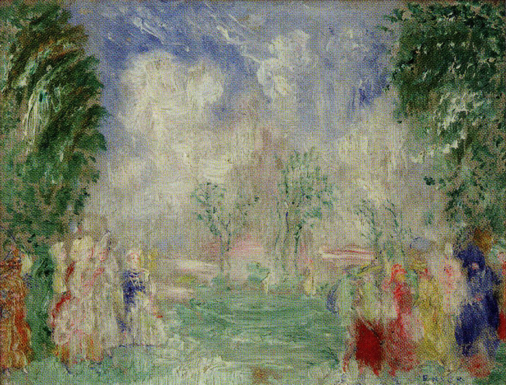 James Ensor - Small Gathering in a Park