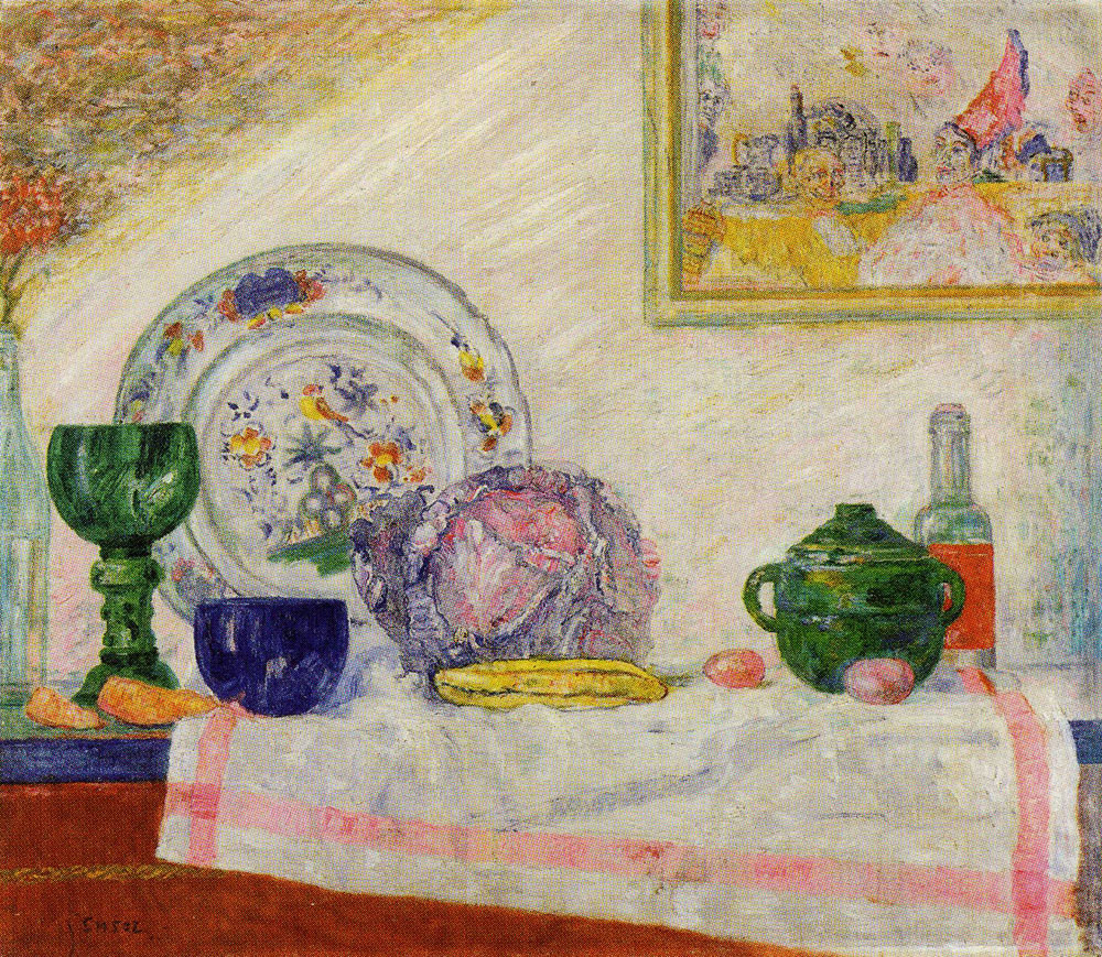 James Ensor - Still Life with Red Cabbage and Dish