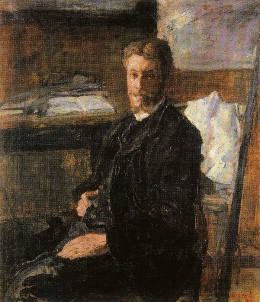 James Ensor - Portrait of Willy Finch