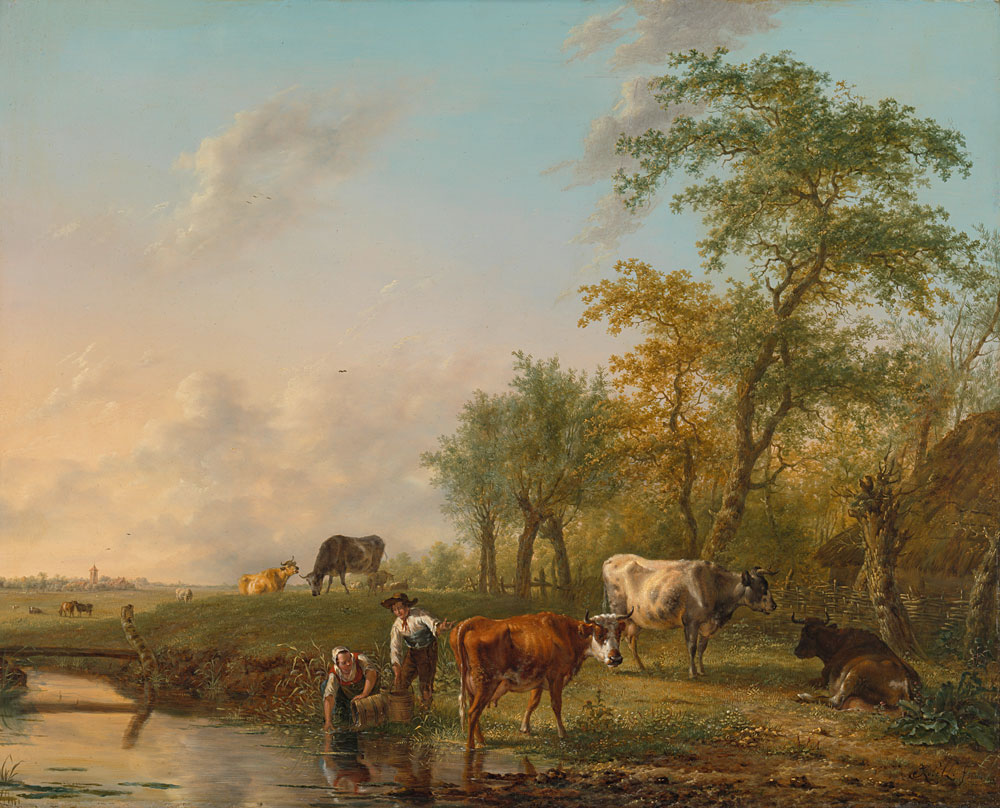 Jan Kobell II - Landscape with Cattle