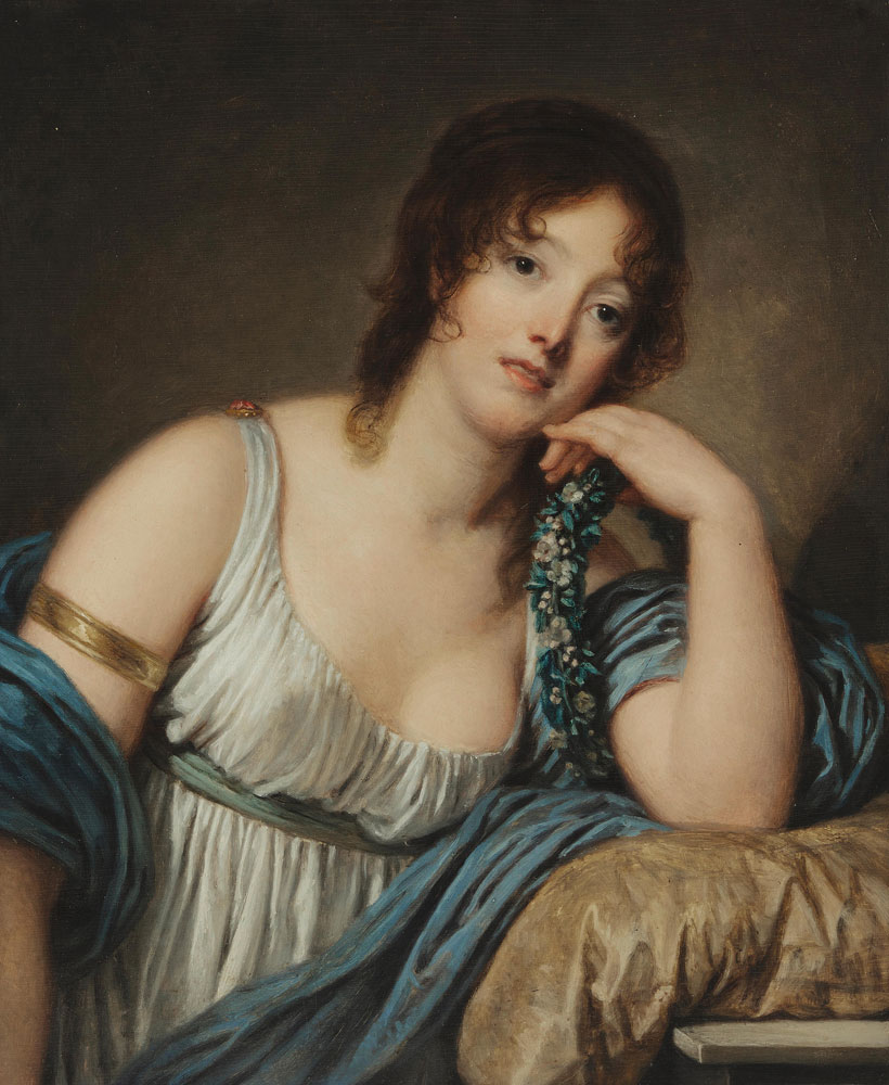 Jean Baptiste Greuze - Portrait of Jeanne Philiberte Ledoux