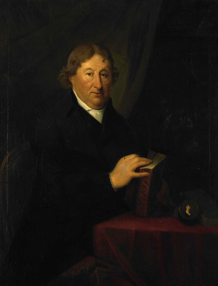 Johan Bernard Scheffer - Portrait of Gerrit van der Pot, Lord of Groeneveld, Art Collector in Rotterdam