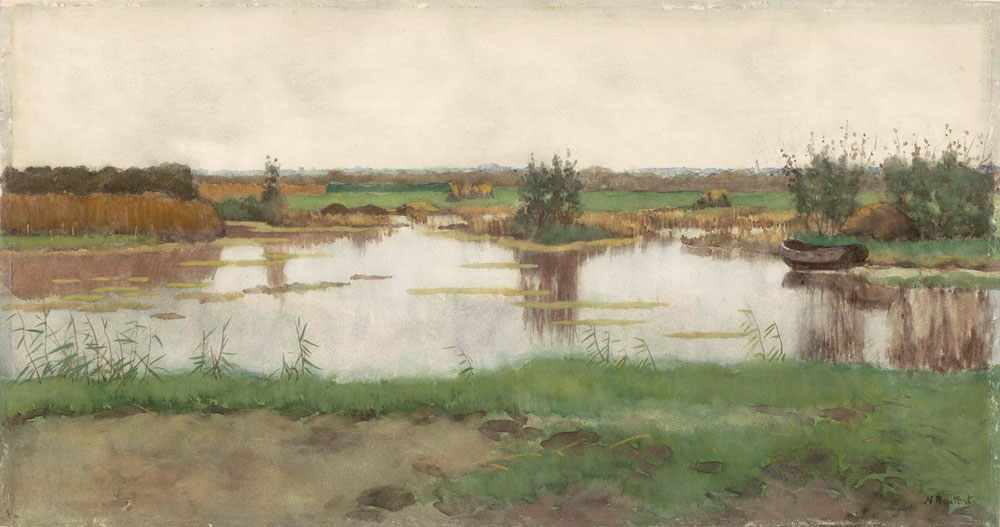 Nicolaas Bastert - A Pond in the Meadows