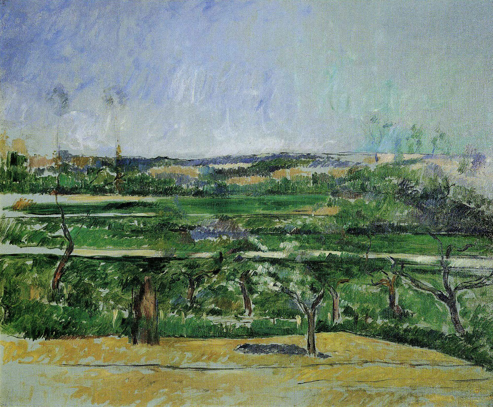 Paul Cezanne - Landscape near Aix-en-Provence