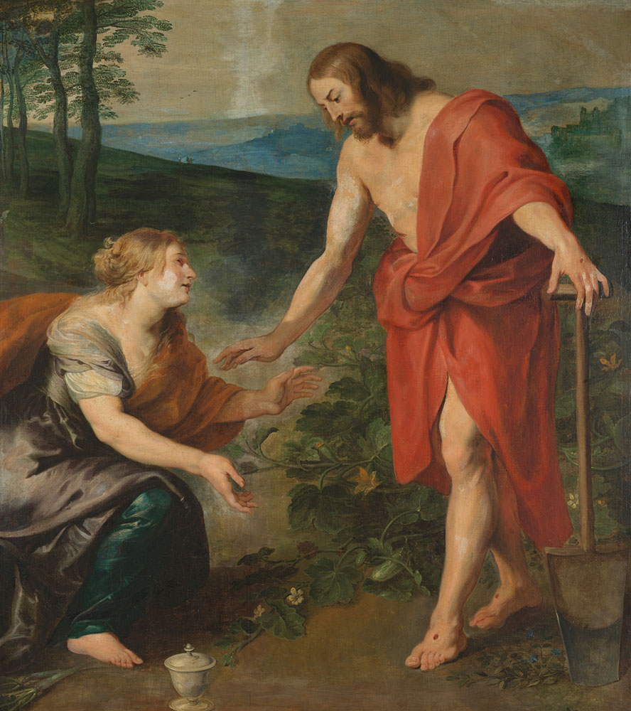 Workshop of Peter Paul Rubens - Christ Appearing to Mary Magdalen as a Gardener (Noli me Tangere)