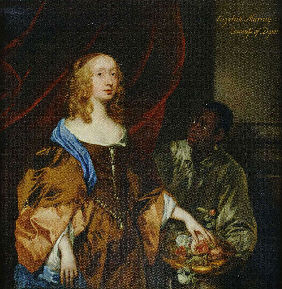 Pieter Lely - Portrait of Elizabeth Murray, Countess of Dysart, with a Pageboy