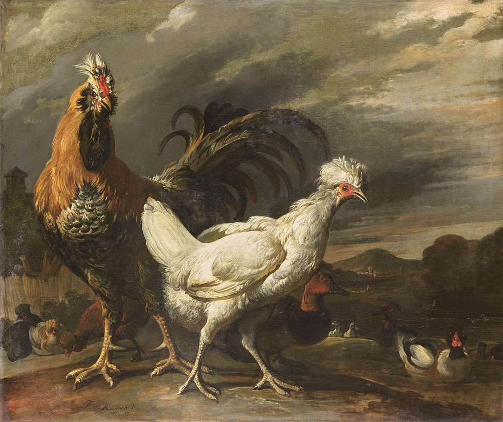 Pieter Jansz. van Ruyven - Cock, a Hen and other Poultry