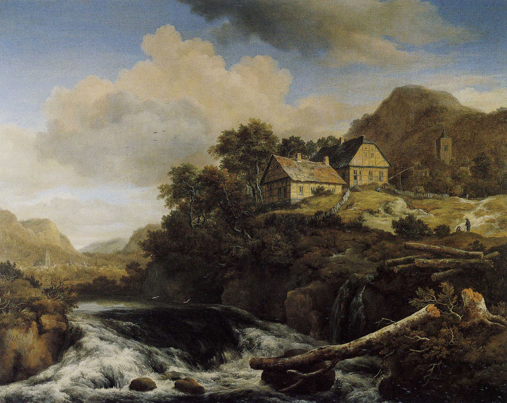 Jacob van Ruisdael - Waterfall in a Mountainous Landscape