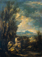 Alessandro Magnasco Landscape with Saint Bruno