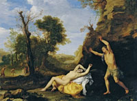 Cornelis van Poelenburch Apollo and Coronis