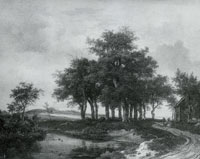 Jacob van Ruisdael - Landscape with a Clump of Twelve Trees and a Grainfield