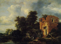 Jacob van Ruisdael - Landscape with a Ruined Tower