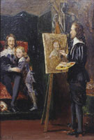 John Everett Millais Charles I and his Son in the Studio of Van Dyck