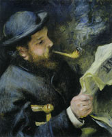 Pierre-Auguste Renoir Claude Monet Reading