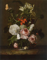 Rachel Ruysch Bouquet of Flowers in a Vase