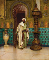 Rudolph Ernst An Arab in a Palace Interior