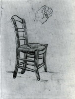 Vincent van Gogh Chair and Sketch of a Hand