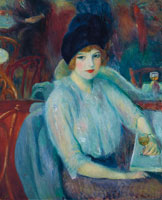 William James Glackens Café Lafayette (Portrait of Kay Laurell)