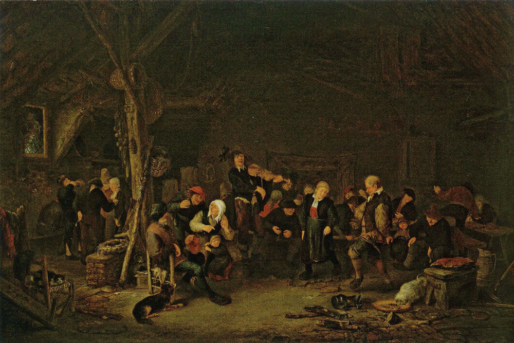 Copy after Adriaen van Ostade - Peasants Dancing at an Inn