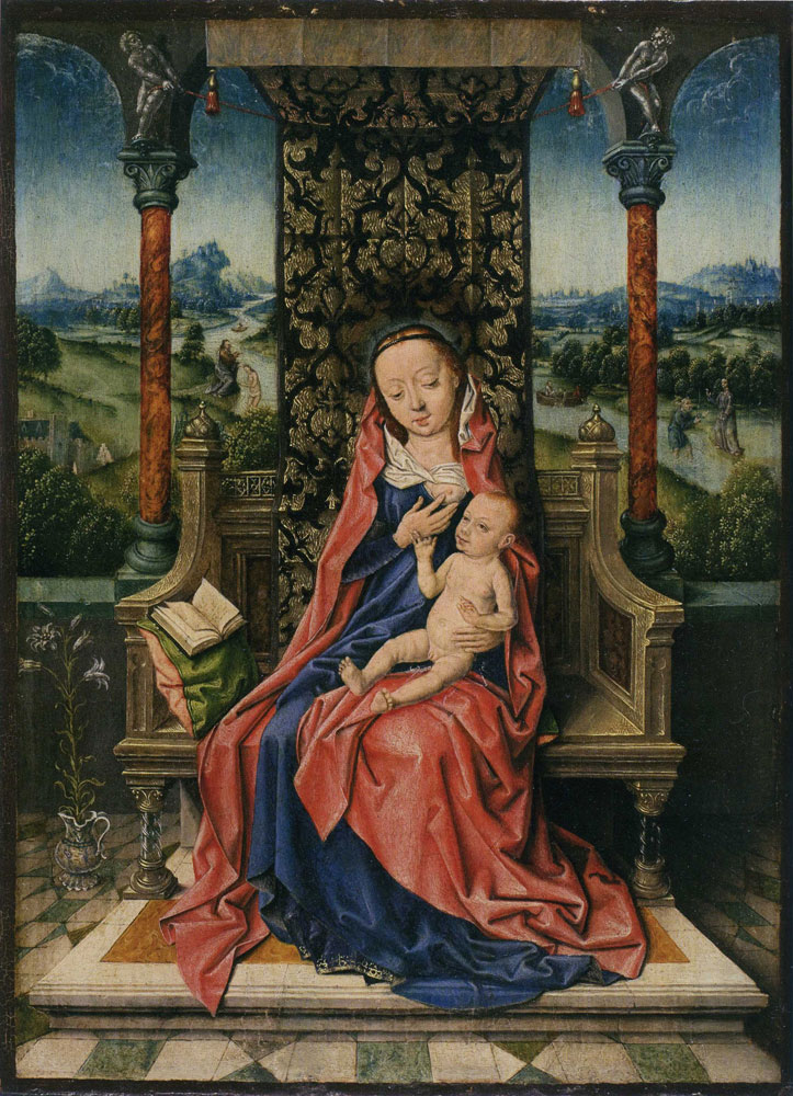 Workshop of Albrecht Bouts - Madonna and Child Enthroned