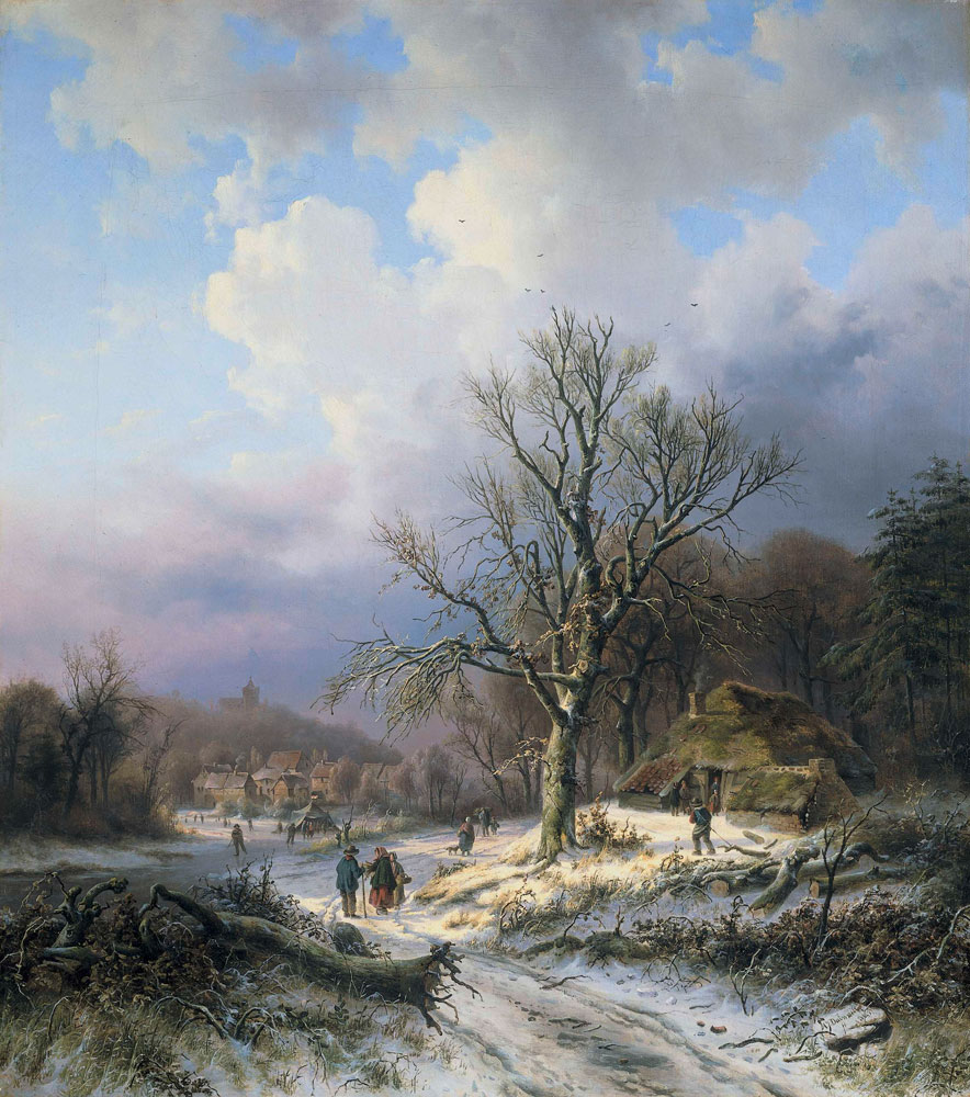Alexander Joseph Daiwaille - Snow Landscape
