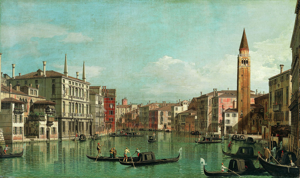 Canaletto - The Grand Canal, Venice, Looking Southeast, with the Campo della Carità to the Right