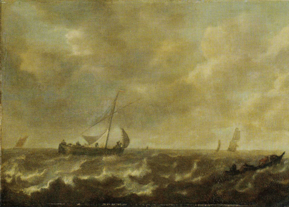 Dutch - Seascape with Fisher Ships