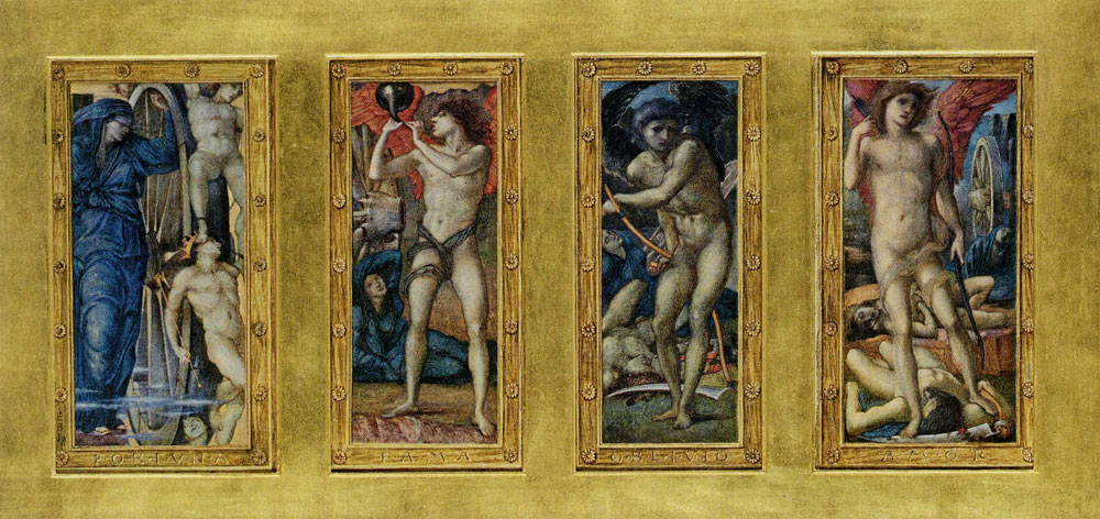 Edward Burne-Jones - Fortuna/Fama/Oblivio/Amor: The Triumph of Love (Amor vincit omnia)