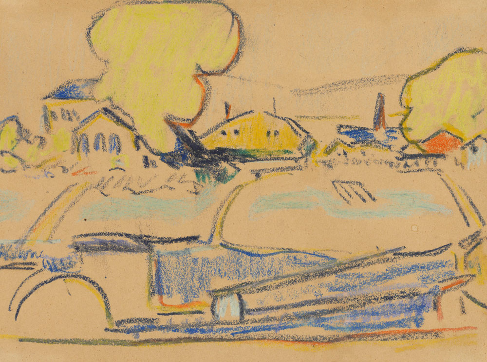 Ernst Ludwig Kirchner - Landscape near Dresden